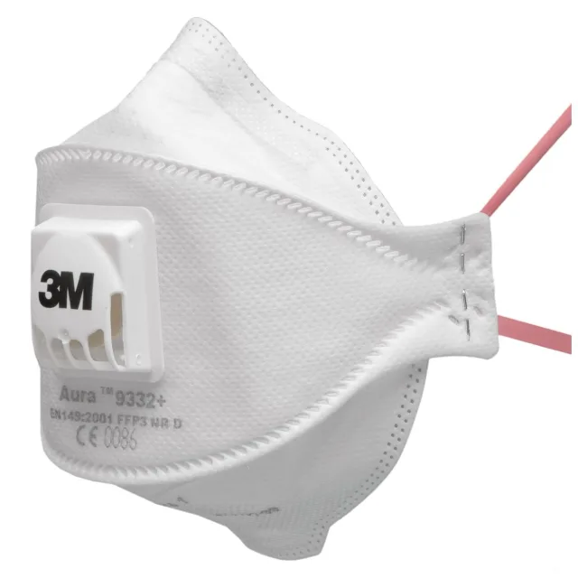 Aura 9332+ stofmasker FFP3 NR D met uitademventiel