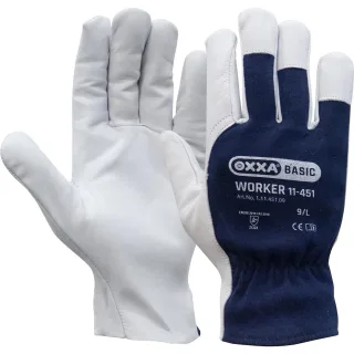 OXXA Worker 11-451,nappa, wit/blauw Wit