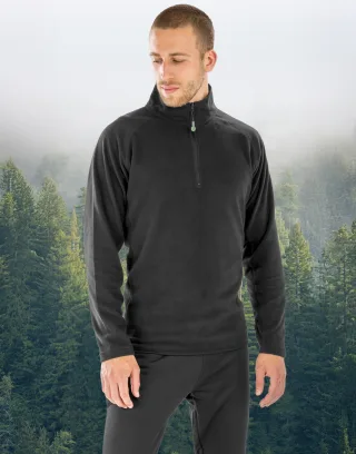 Recycled Microfleece Top Zwart